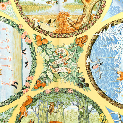 Hermes Silk Les Quatre Saisons Scarf 90 2 of 4