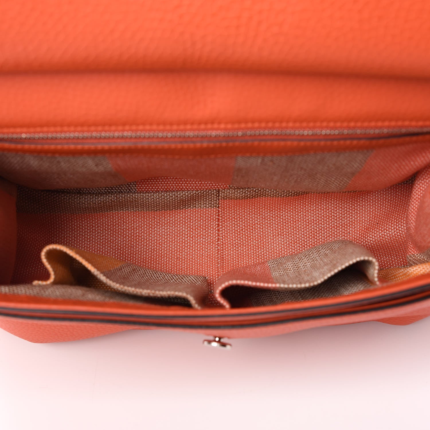 Gucci Cellarius Calfskin Medium Bamboo Daily Flap Shoulder Bag New Dark Orange 5 of 10