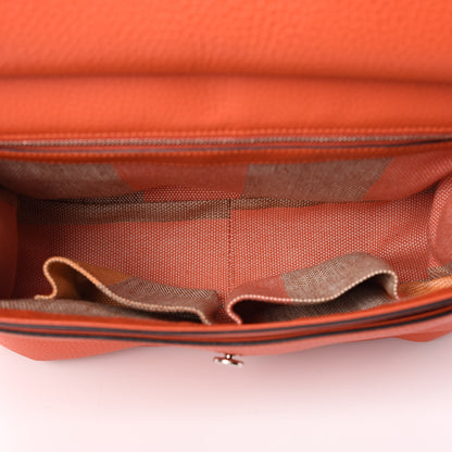 Gucci Cellarius Calfskin Medium Bamboo Daily Flap Shoulder Bag New Dark Orange 5 of 10