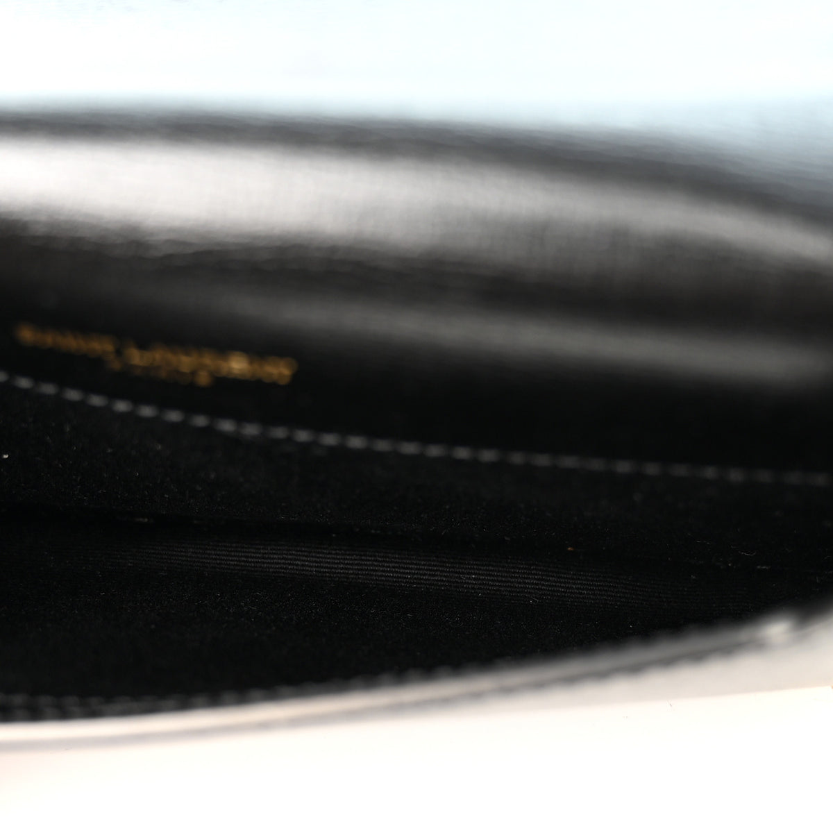 Saint Laurent Grained Calfskin Monogram Phone Holder Crossbody Black 5 of 10