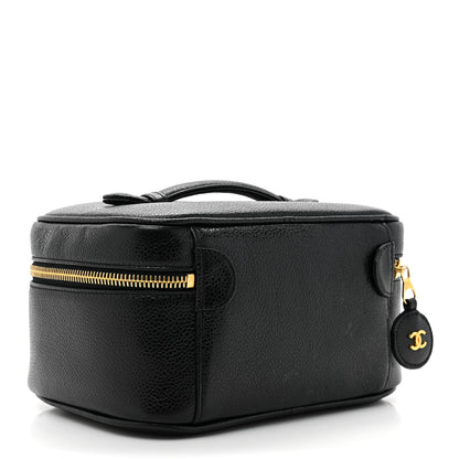Chanel Caviar Vanity Cosmetic Case Black 3 of 9
