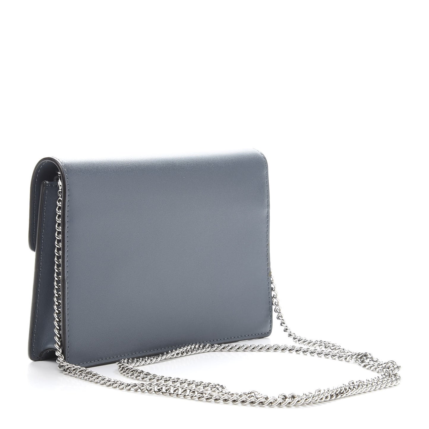 Vitello Liberty Lucido F is Fendi Medium Envelope Wallet on Chain Blue