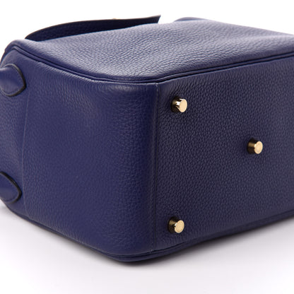 Hermes Taurillon Clemence Lindy 26 Bleu Encre 8 of 9