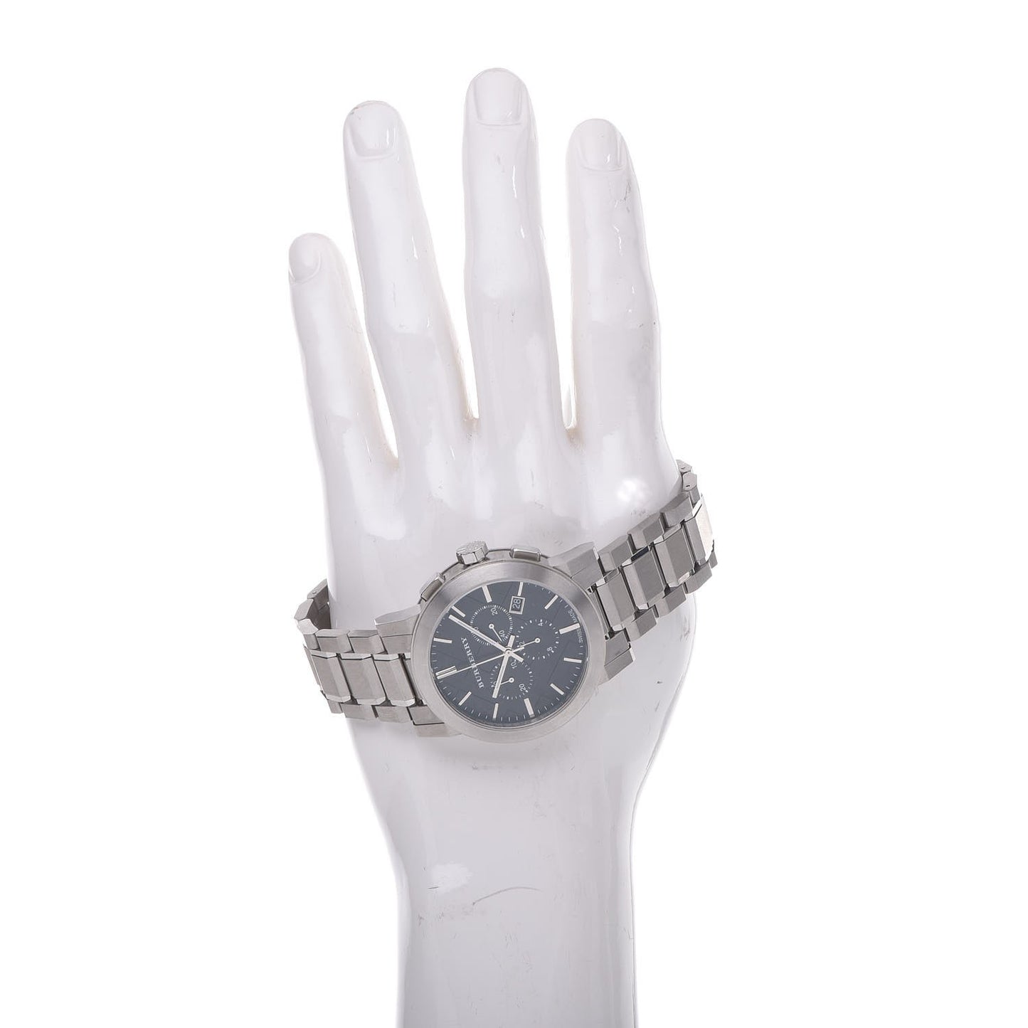 Stainless Steel 42mm Chronograph Quartz Watch Black BU9351