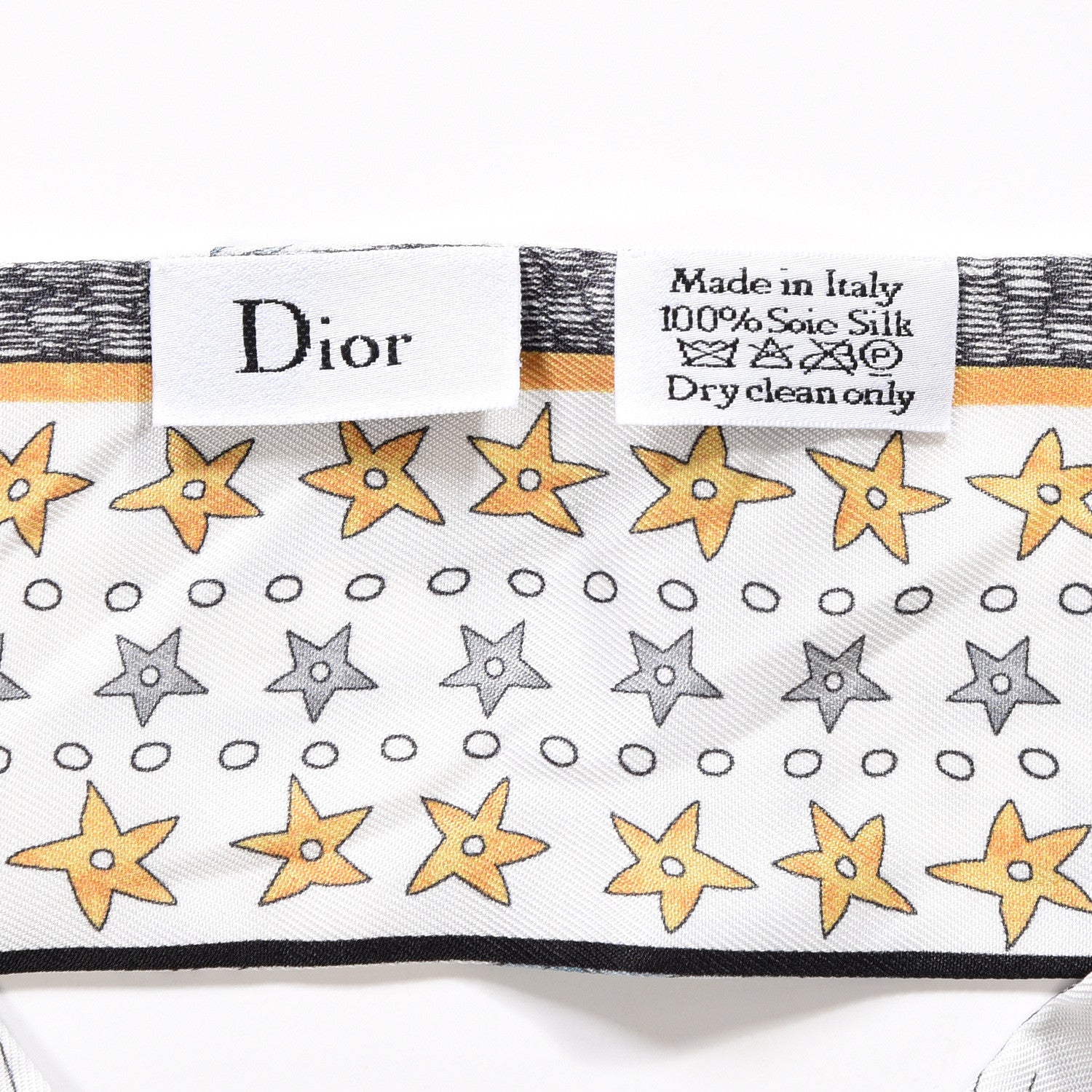 Christian Dior Silk L'Etoile Mitzah Scarf 6 of 6