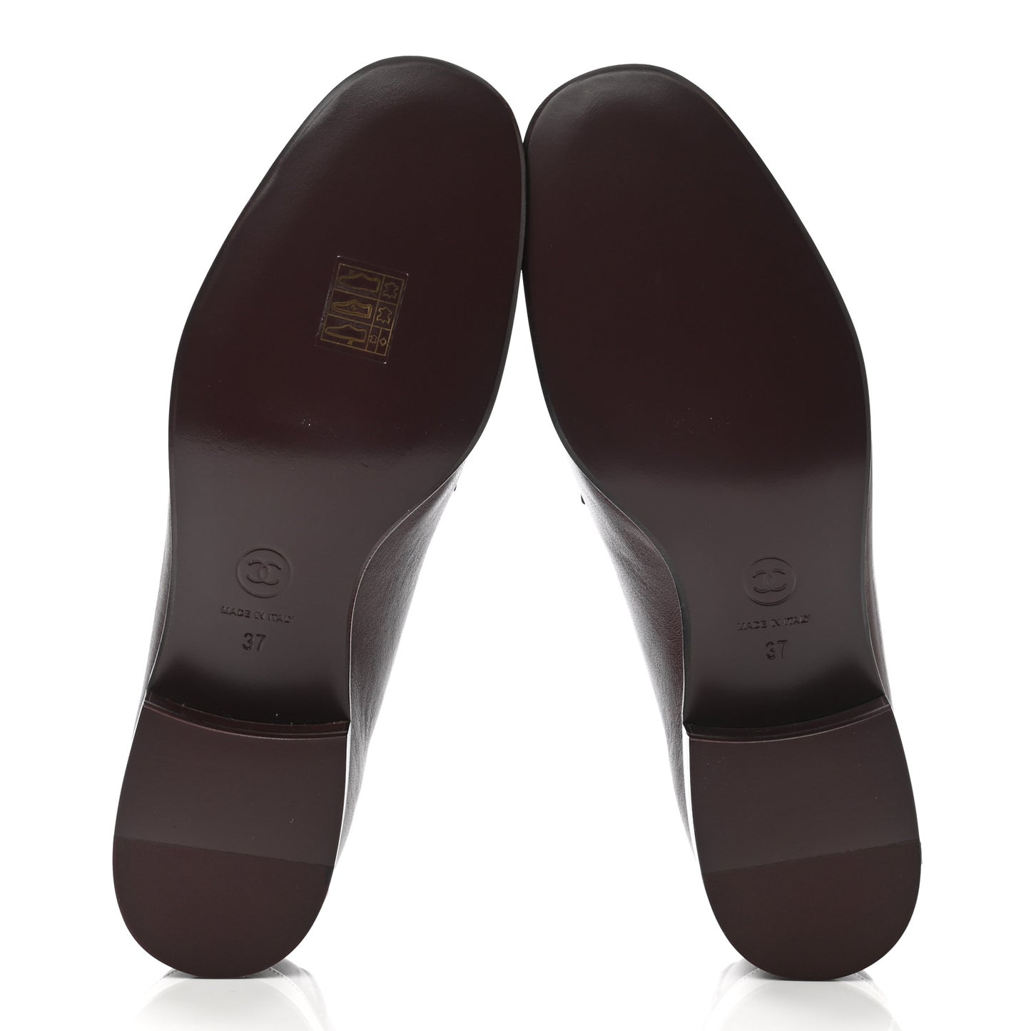 Lambskin Quilted Boy Loafers 37 Burgundy