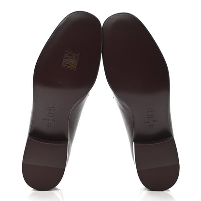 Chanel Lambskin Quilted Boy Loafers 37 Burgundy 5 of 8