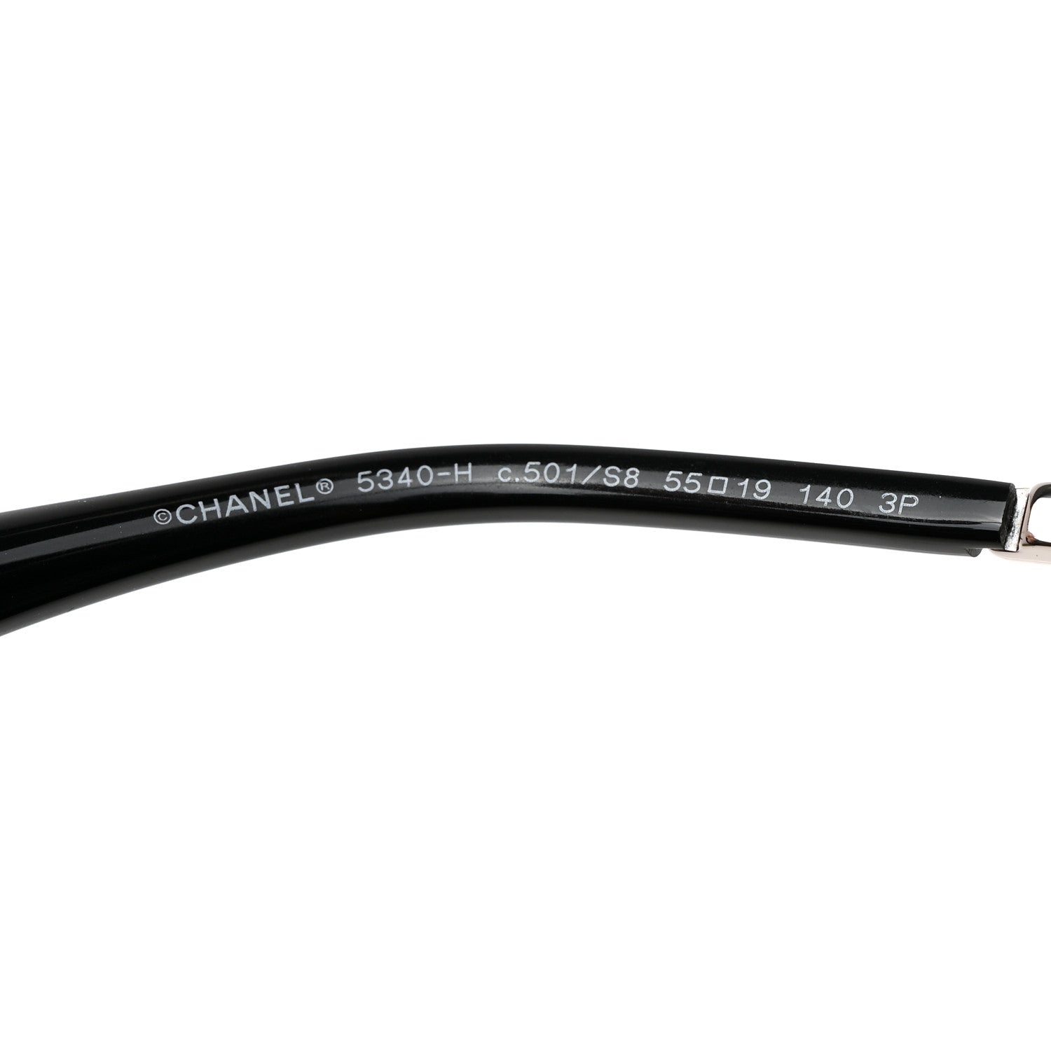 Chanel Polarized Cat Eye Pearl Sunglasses 5340-H Black 7 of 8