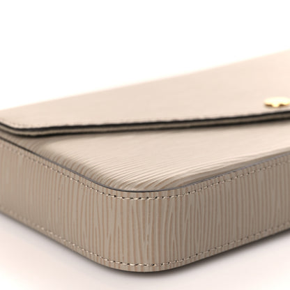 Louis Vuitton Epi Felicie Pochette Chain Wallet Galet 7 of 8