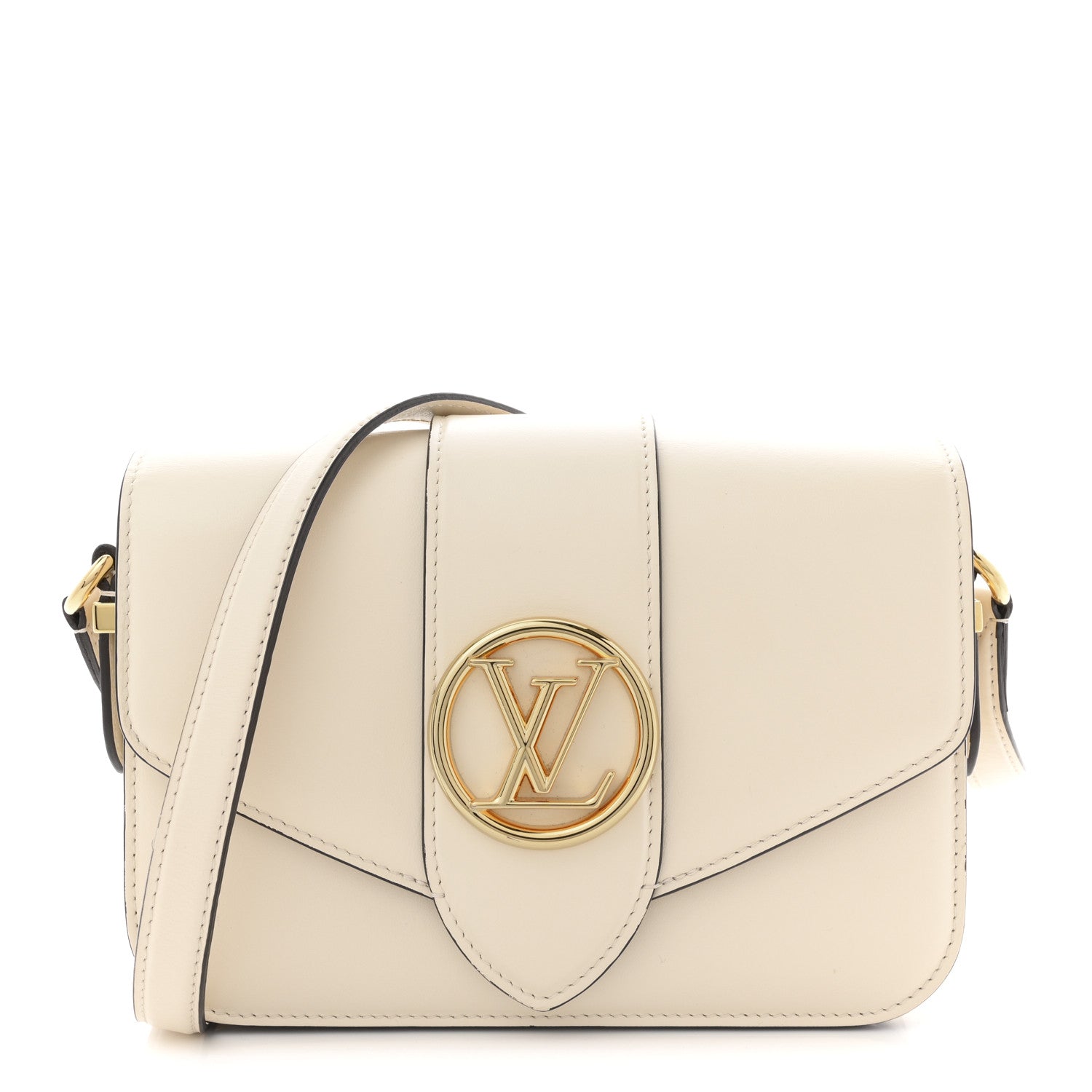 Louis Vuitton Smooth Calfskin LV Pont 9 Cream 1 of 9