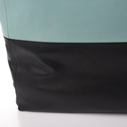 Celine Lambskin Vertical Bi-Cabas Blue Black 15 of 21