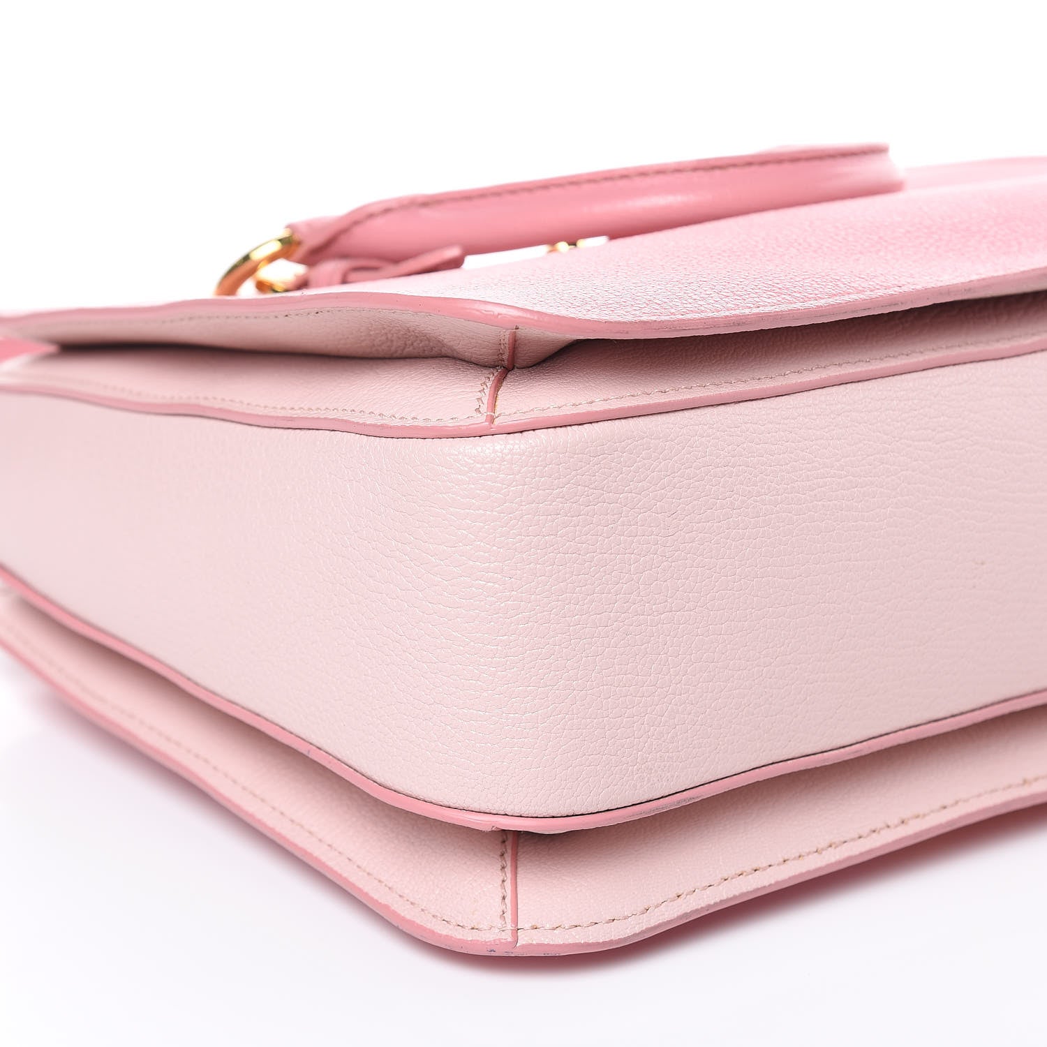 Miu Miu Goatskin Madras Shopping Tote Rosa Gemma 9 of 13