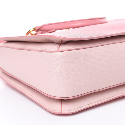 Miu Miu Goatskin Madras Shopping Tote Rosa Gemma 9 of 13