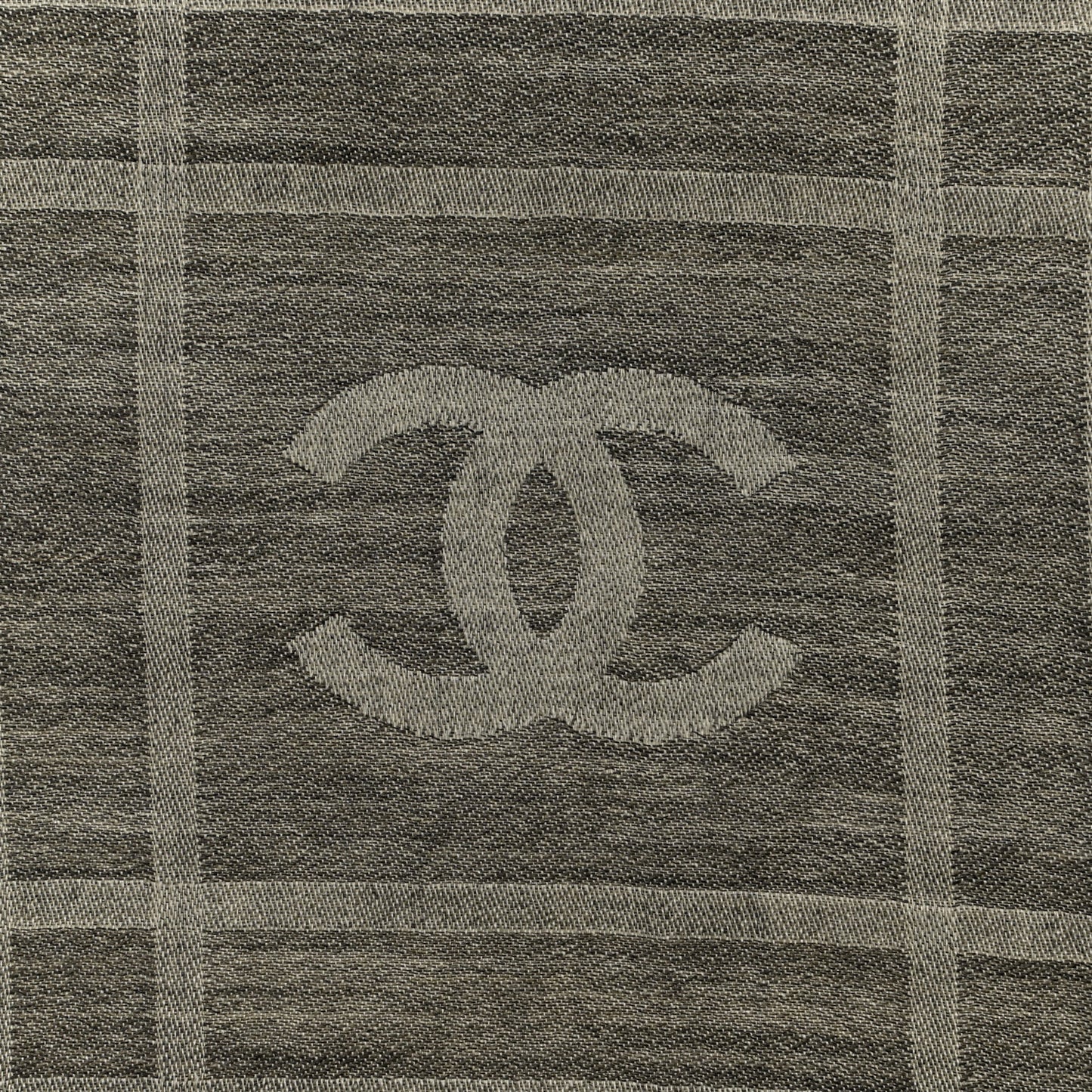 Cashmere CC Diamond Scarf Grey