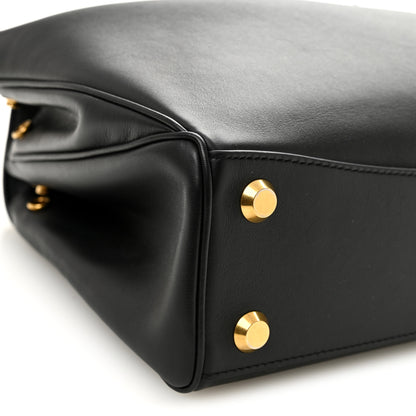 Balenciaga Natural Smooth Calfskin Small Rodeo Top Handle Handbag Black 8 of 9