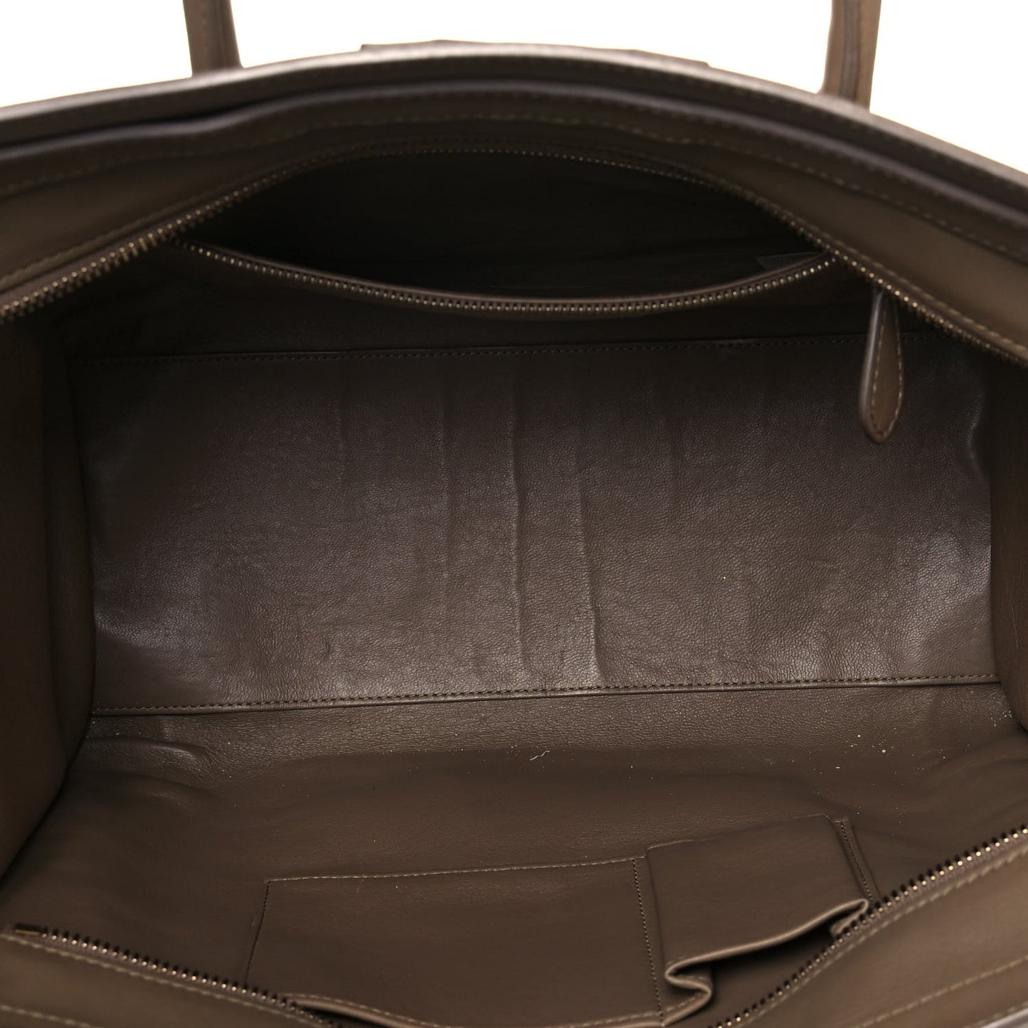 Smooth Calfskin Shoulder Luggage Camel