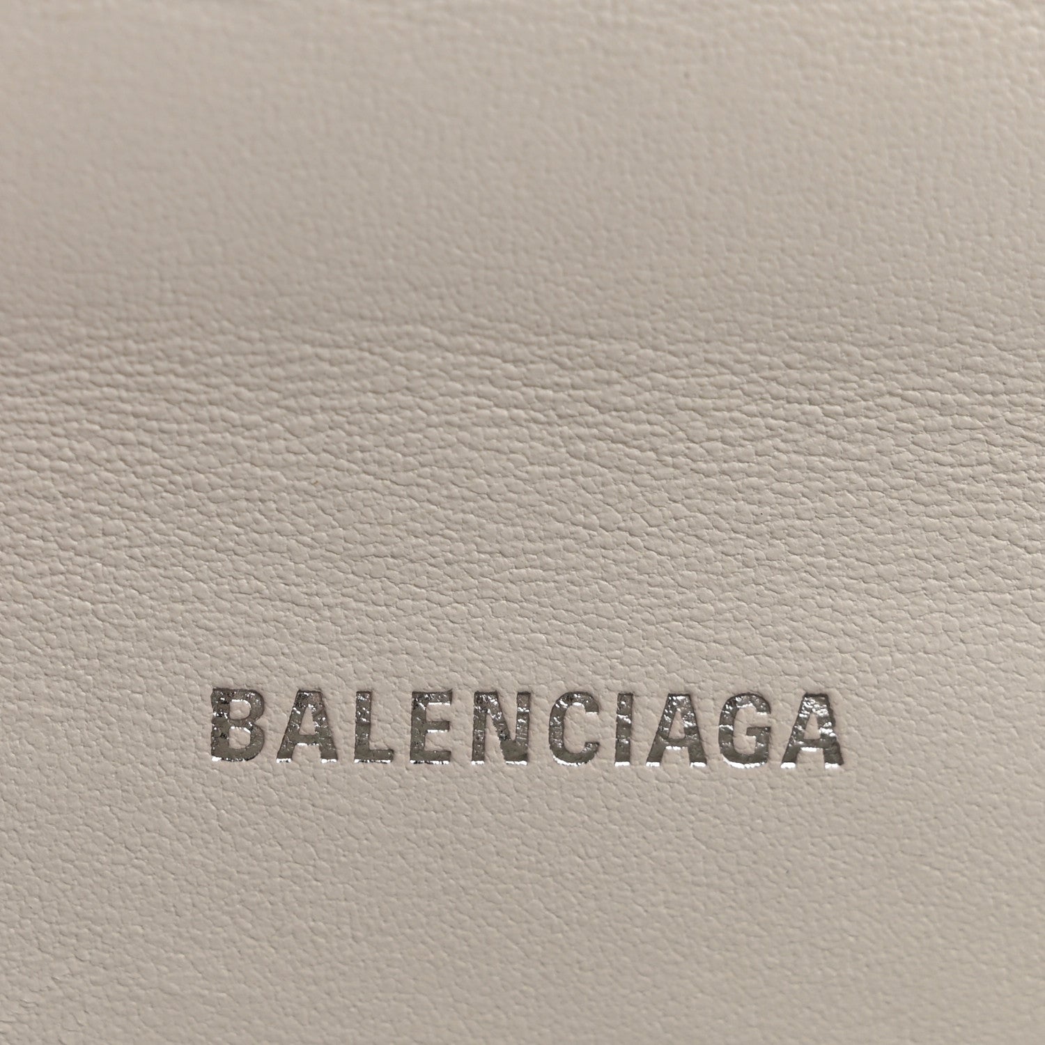 Balenciaga Shiny Calfskin Crocodile Embossed Hourglass Top Handle Bag XS White 6 of 13