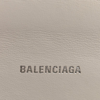 Balenciaga Shiny Calfskin Crocodile Embossed Hourglass Top Handle Bag XS White 6 of 13