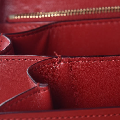 Celine Box Calfskin Medium Classic Box Flap Bag Red 8 of 13