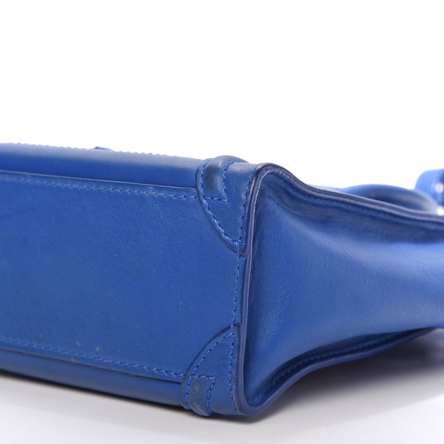 Smooth Calfskin Nano Luggage Royal Blue