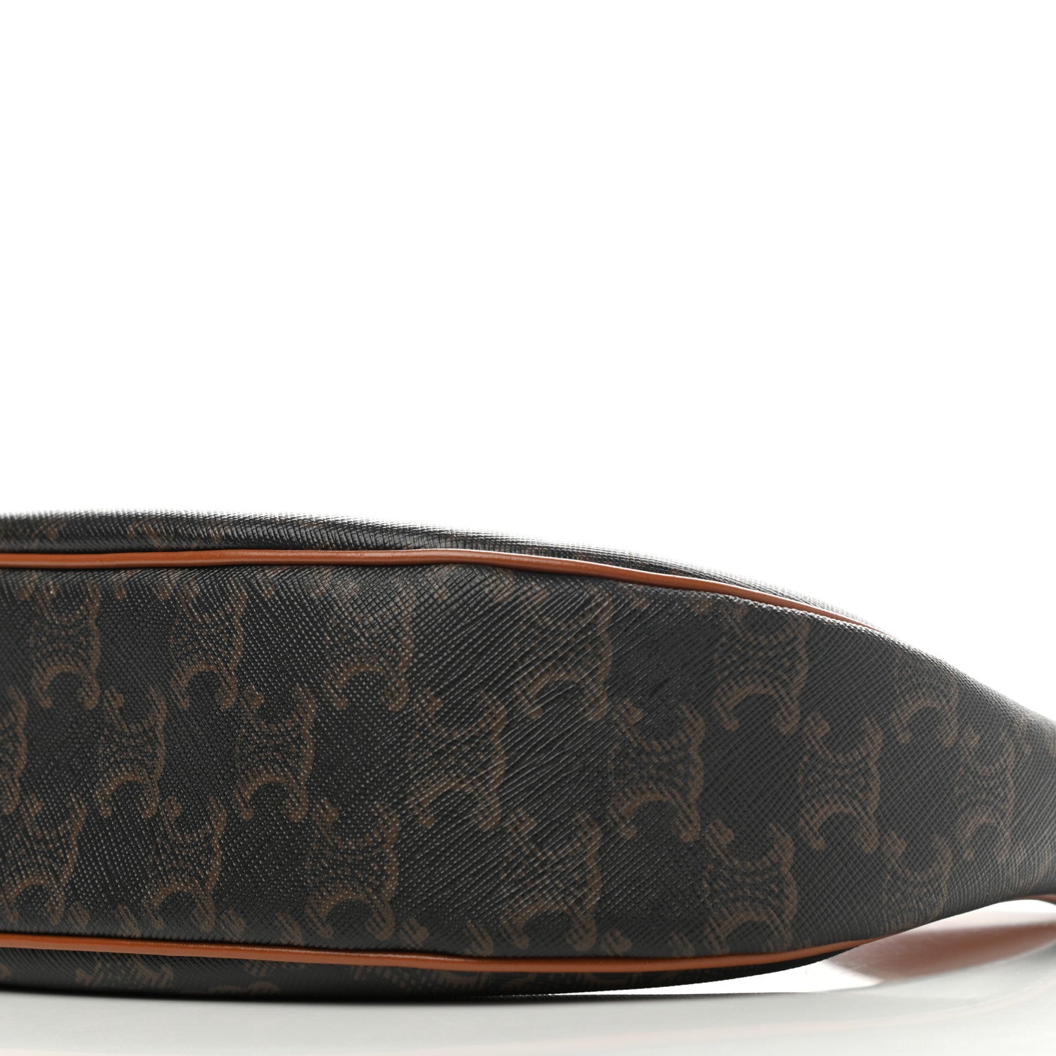 Celine Triomphe Canvas Calfskin Ava Shoulder Bag Tan 9 of 9