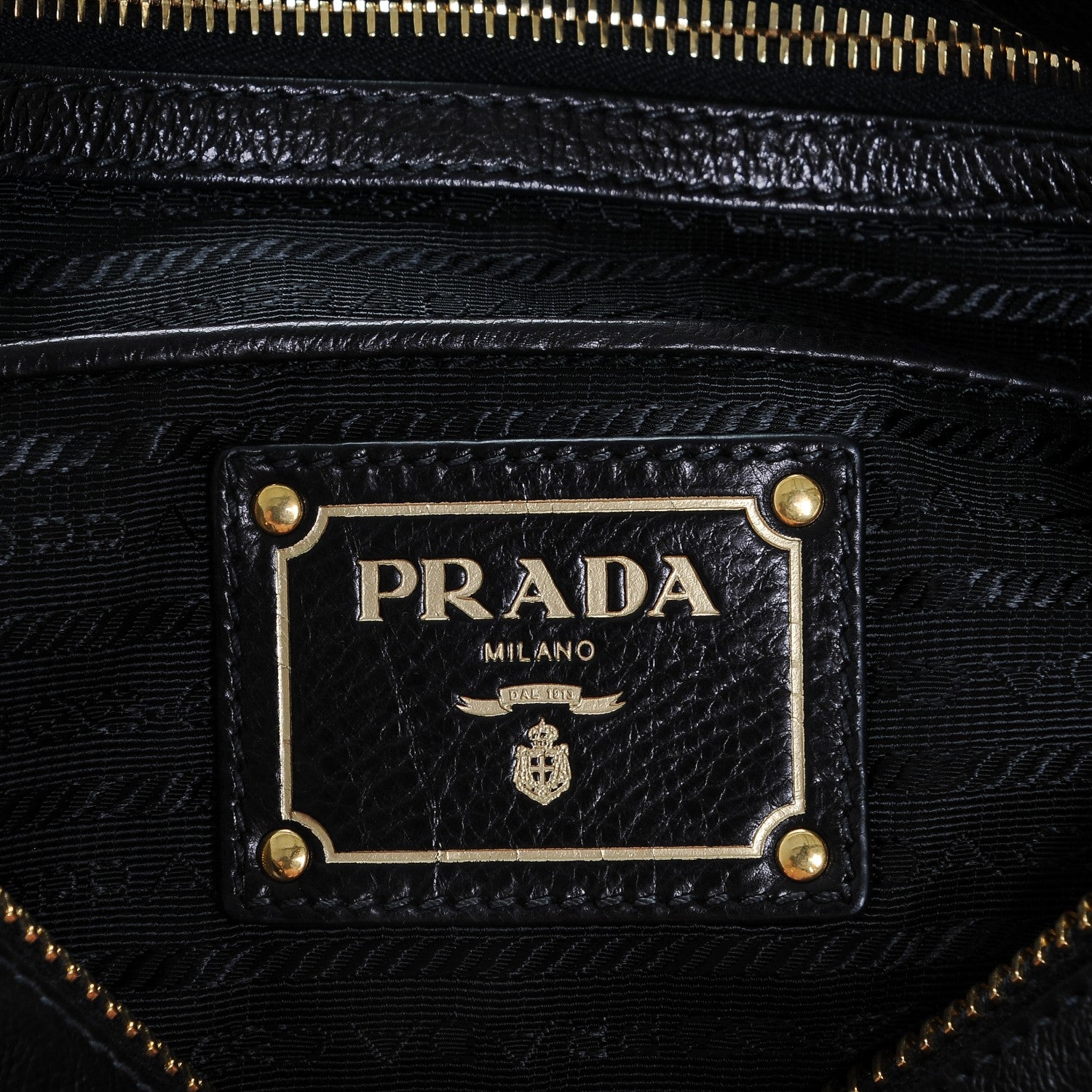 Prada Glace Calf Extra Wide Tote Nero Black 6 of 6