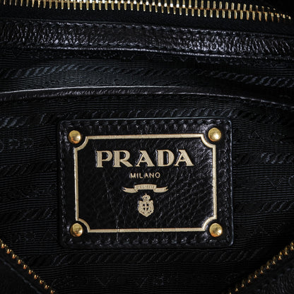 Prada Glace Calf Extra Wide Tote Nero Black 6 of 6