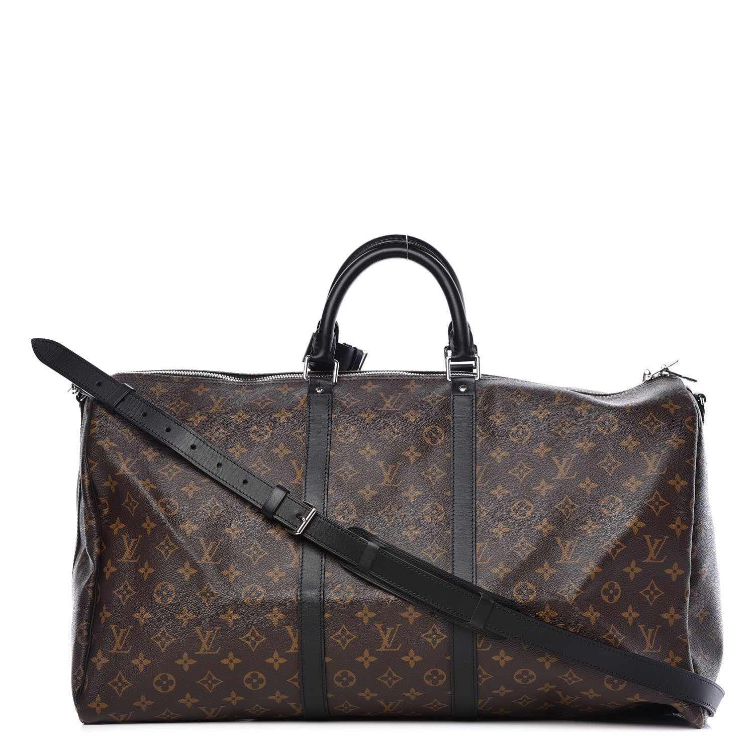 Louis Vuitton Monogram Macassar Keepall Bandouliere 55 1 of 9