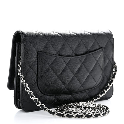 Chanel Caviar Quilted Wallet on Chain WOC Black 3 of 11