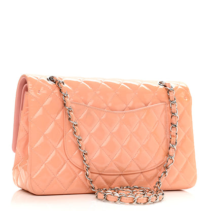 Chanel Patent Quilted Medium Double Flap Light Pink 2 of 12
