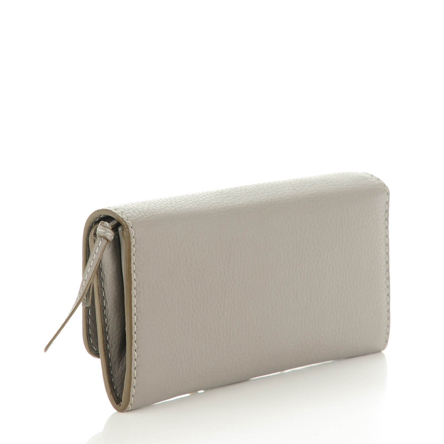 Calfskin Marcie Continental Flap Wallet Cashmere Grey