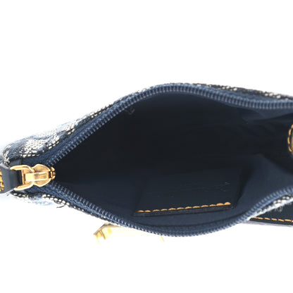 Christian Dior Monogram Saddle Coin Purse Navy 5 of 6