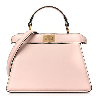 Fendi Shiny Nappa Petite Peekaboo I SEE U Satchel Rosa Confetto 1 of 9