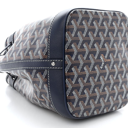 Goyard Goyardine Petit Flot Bucket Bag PM Navy 8 of 9