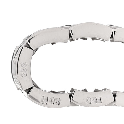 Chanel 18K White Gold Matelasse Ring 54 7 5 of 5