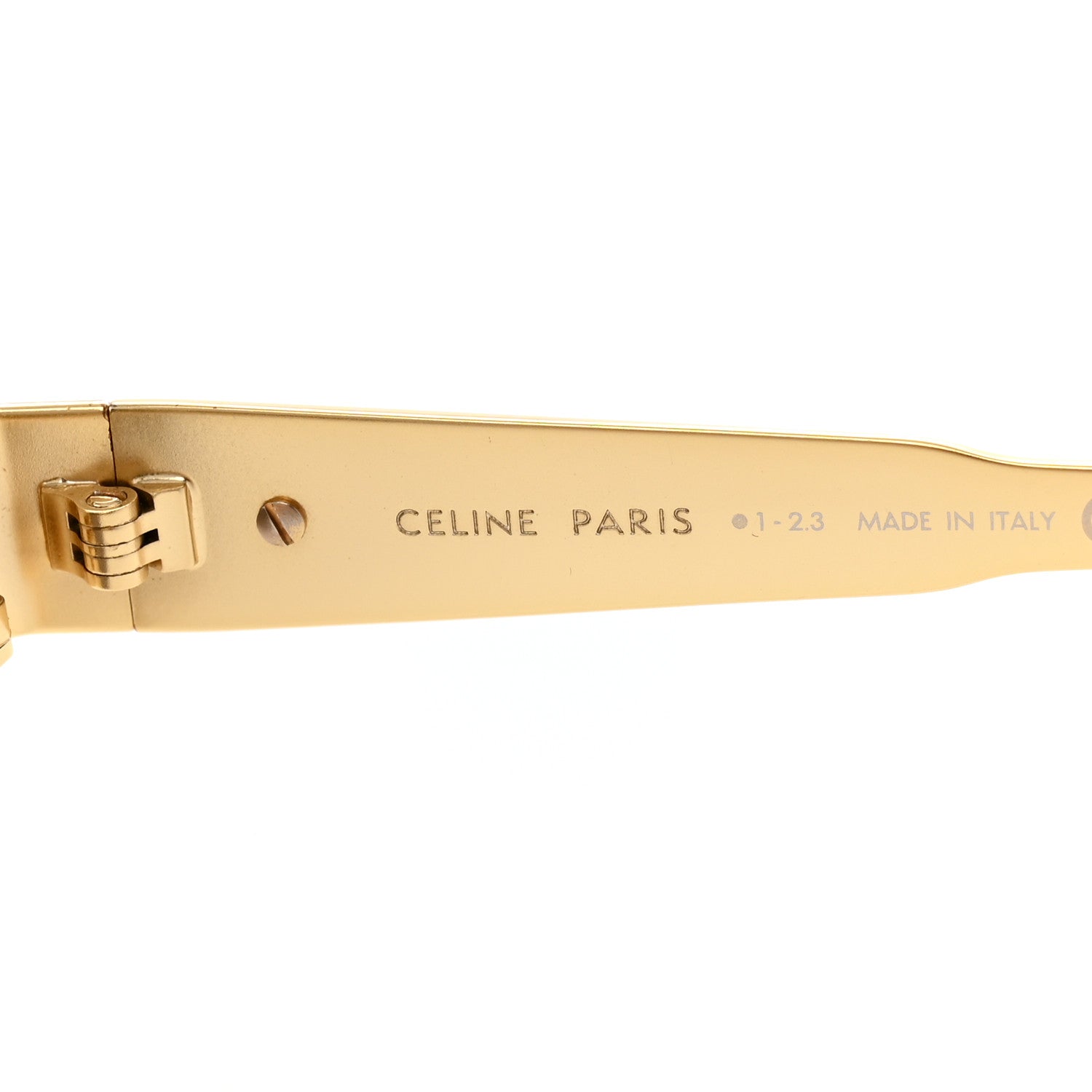 Celine Metal Triomphe 01 Sunglasses CL40235U Gold Green 5 of 8