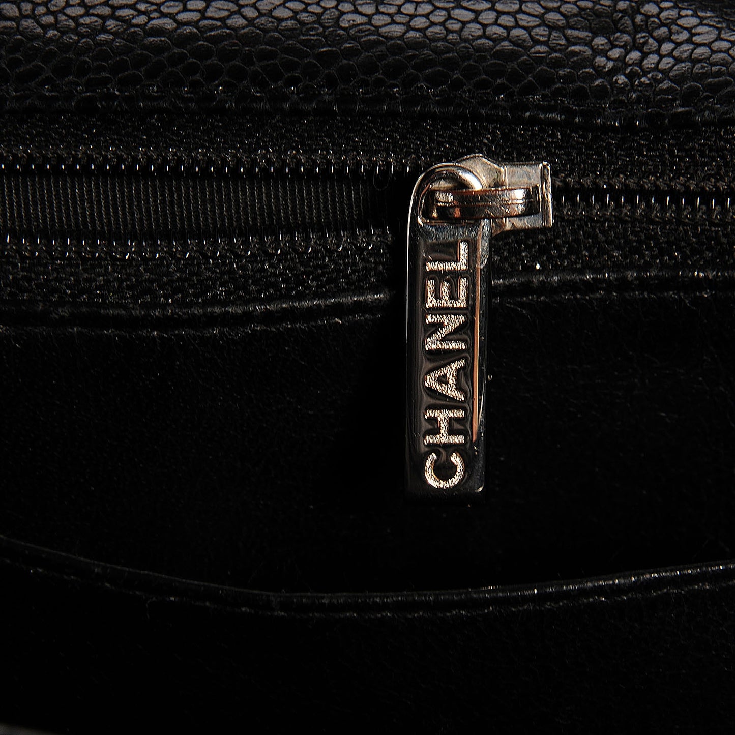 Caviar Jumbo Single Flap Black
