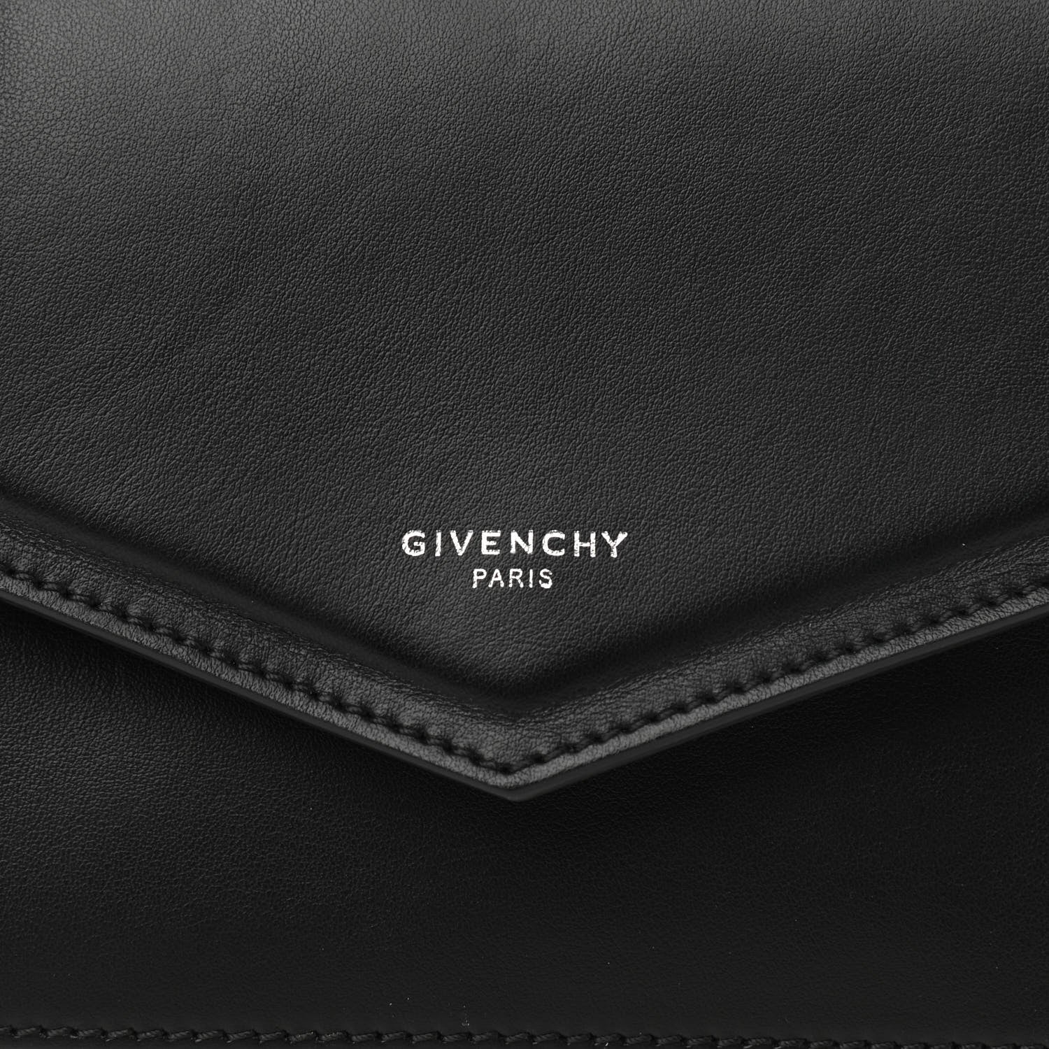 Givenchy Calfskin Duetto Crossbody Bag White Black 8 of 10