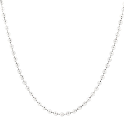 Gucci Sterling Silver Bead Heart Toggle Necklace 1 of 5