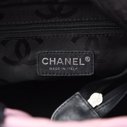 Chanel Calfskin Quilted Medium Cambon Tote Pink Black 6 of 16