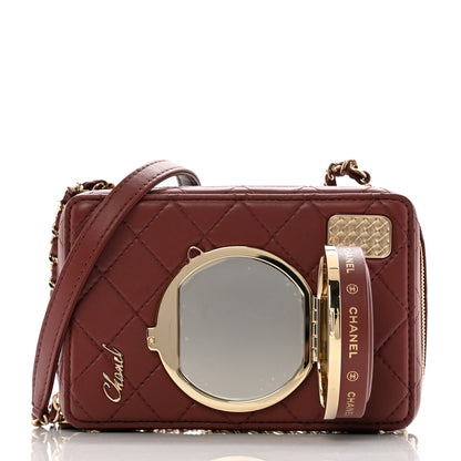 Chanel Lambskin Quilted Coco Click Bag Burgundy 2 of 10