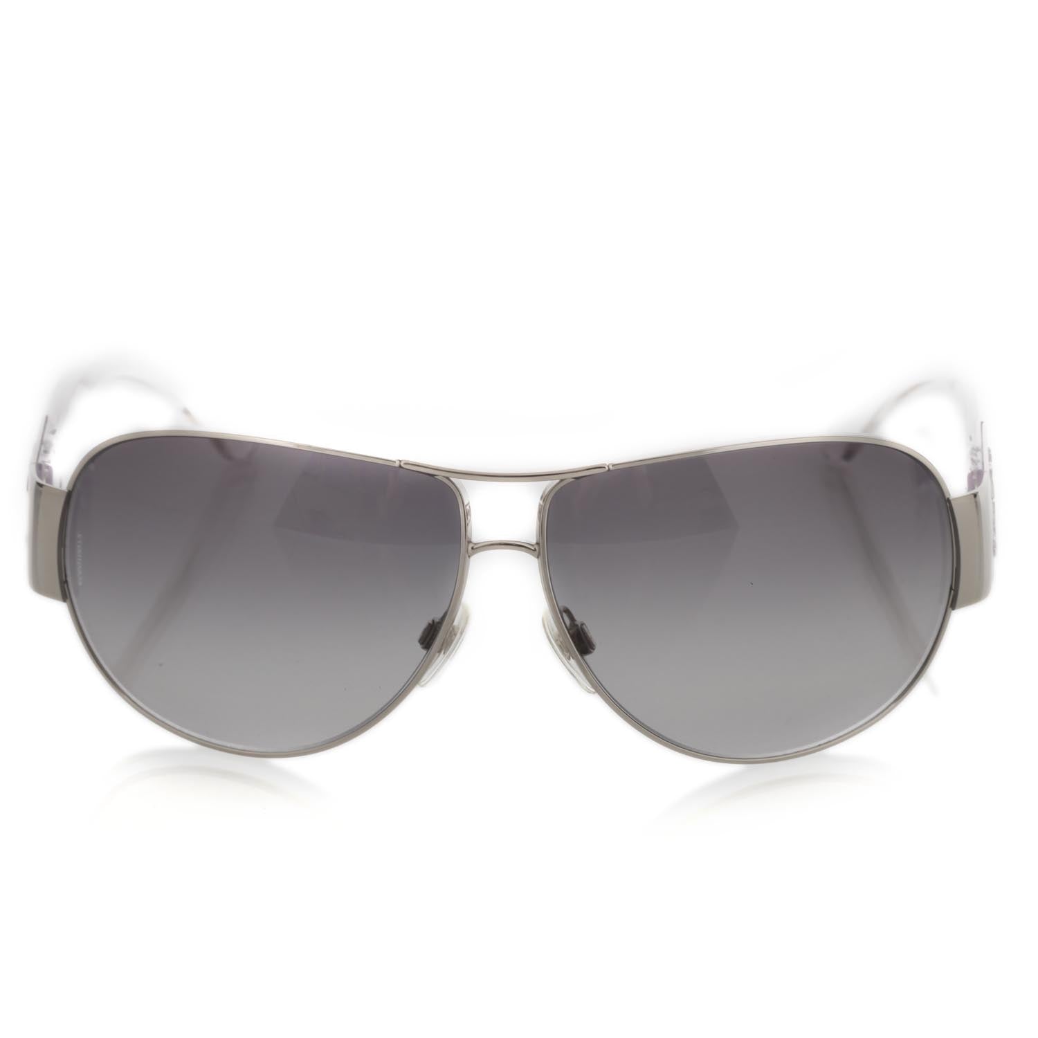 Chanel Aviator Sunglasses 4128 Clear 4 of 11