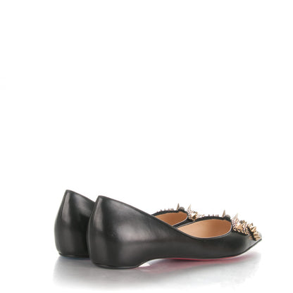 Christian Louboutin Nappa Farfaclou Spike Flats 41.5 Black 4 of 6