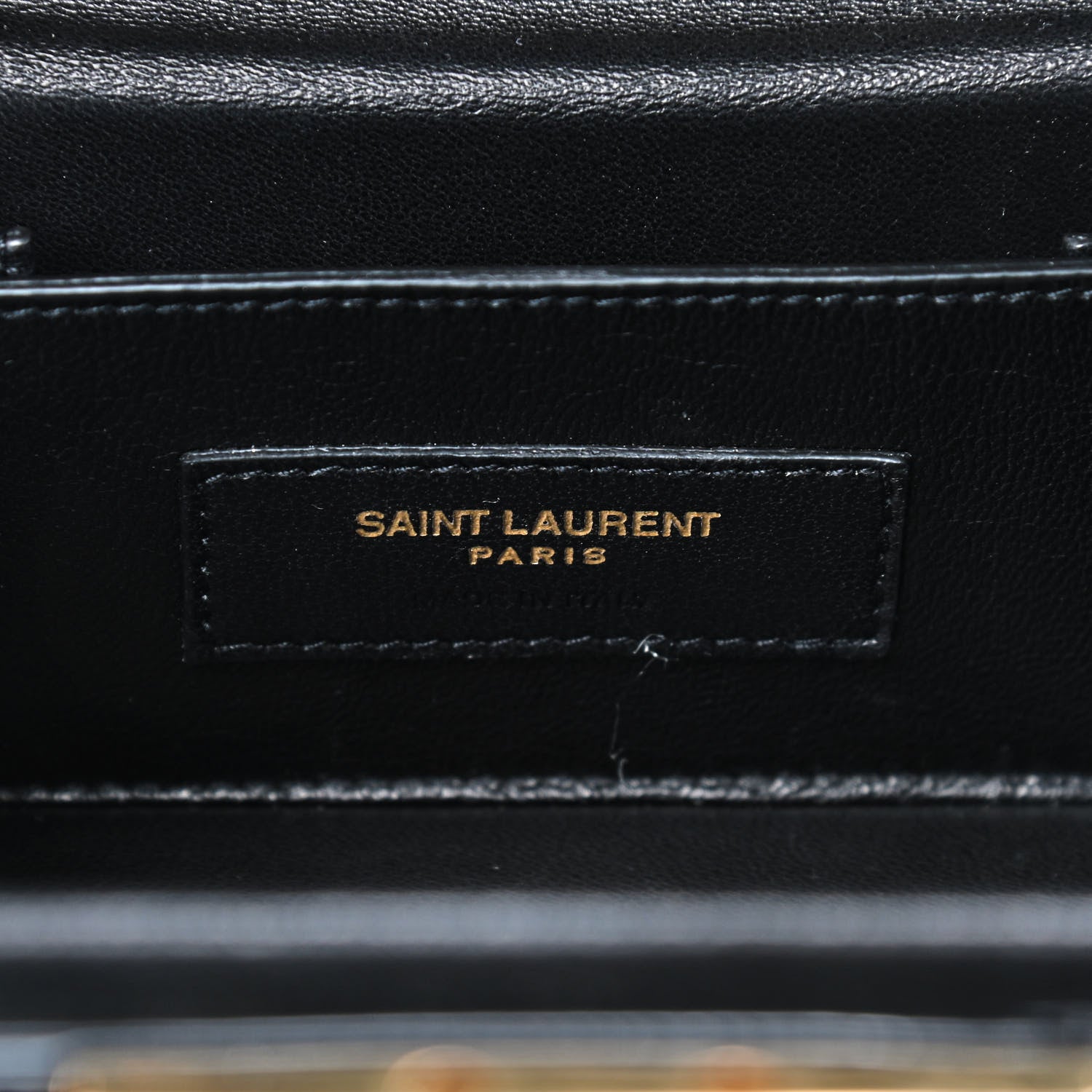 Saint Laurent Patent Jerry Cube Box Clutch Black 9 of 10
