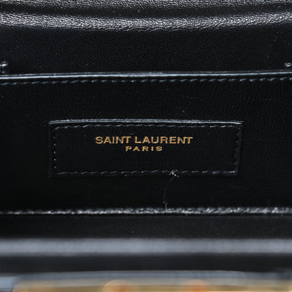 Saint Laurent Patent Jerry Cube Box Clutch Black 9 of 10