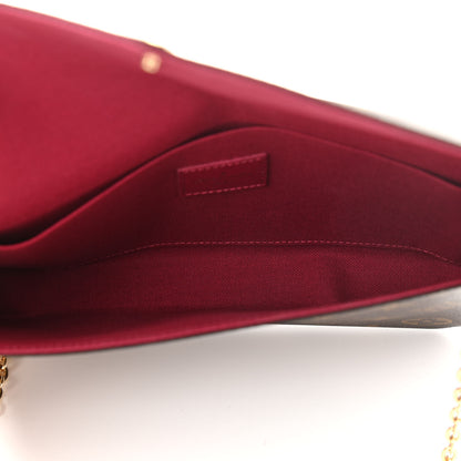 Louis Vuitton Monogram Pochette Felicie Chain Wallet Fuchsia 6 of 11