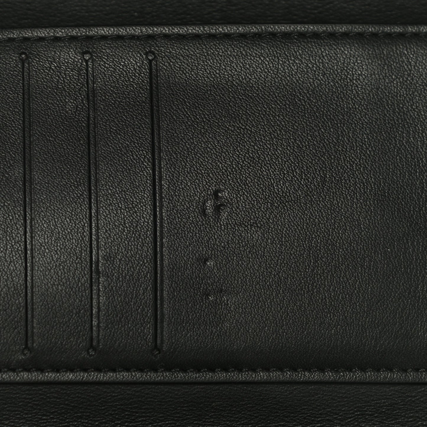 Taurillon Capucines Studded Compact Wallet Black
