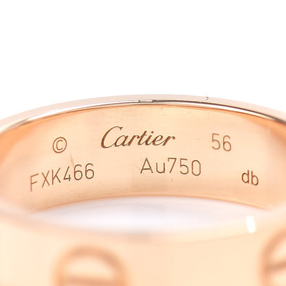 Cartier 18K Yellow Gold 5.5mm LOVE Ring 56 7.75 4 of 5