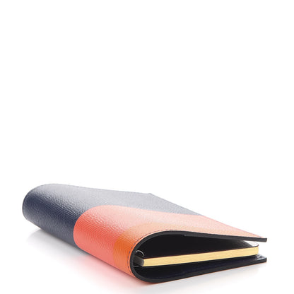 Hermes Epsom Simple Casaque Agenda Cover Bleu Saphir Rose Jaipur Feu 4 of 7