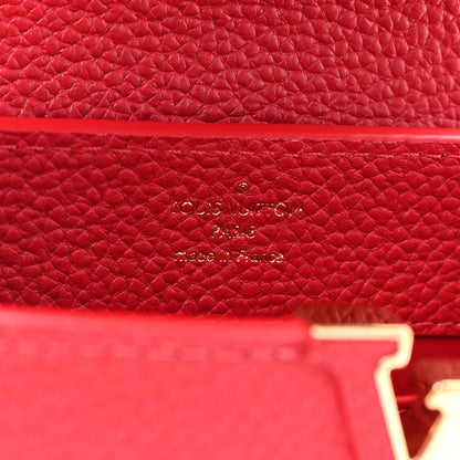 Louis Vuitton Taurillon Mini Capucines Scarlet 7 of 9